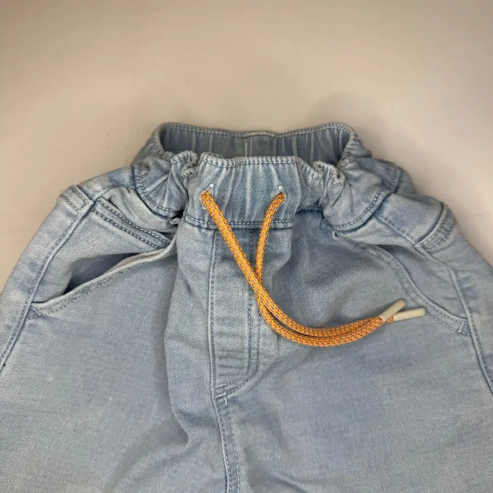 Zara Drawstring Jean Shorts Kids Size 9 Years